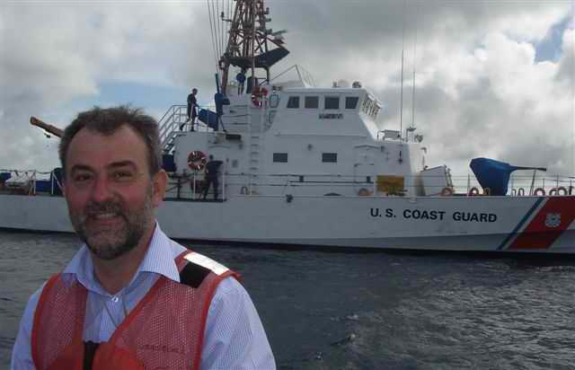 Compass Adjuster attending US Coast Guard Cutter